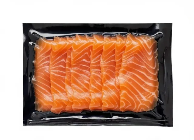 Imagen de Bolsa Fondo Negro/Dorado/Plateado para envasado al vacío