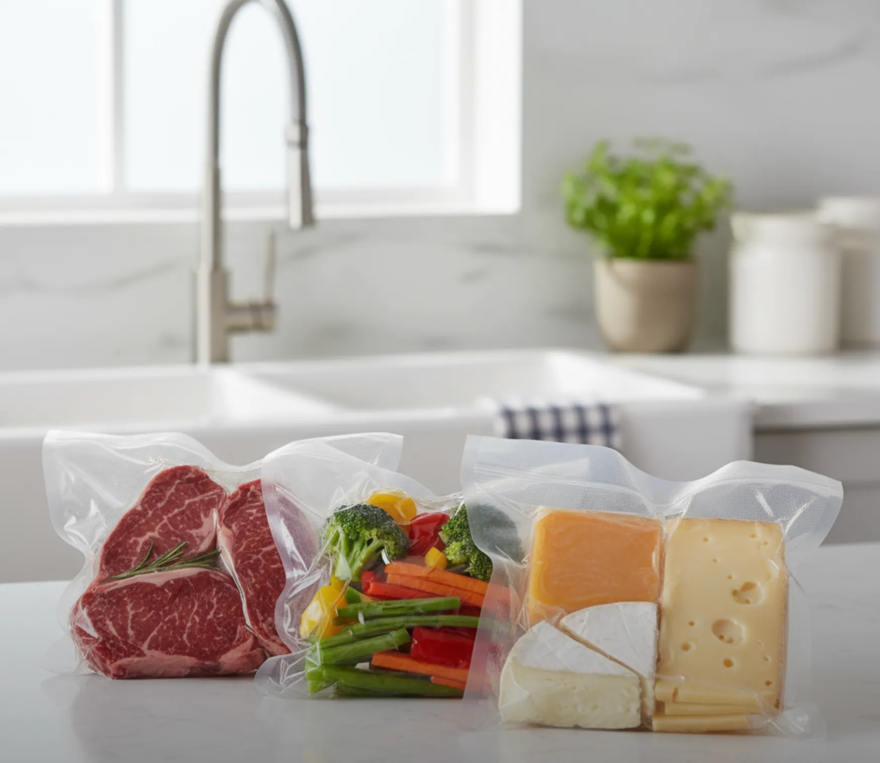 Operación de empaque al vacío en entorno industrial